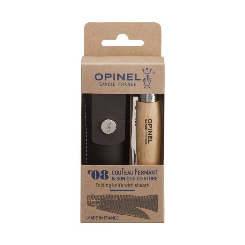 Нож Opinel 8 VRI бук с чехлом от магазина Мандривник Украина