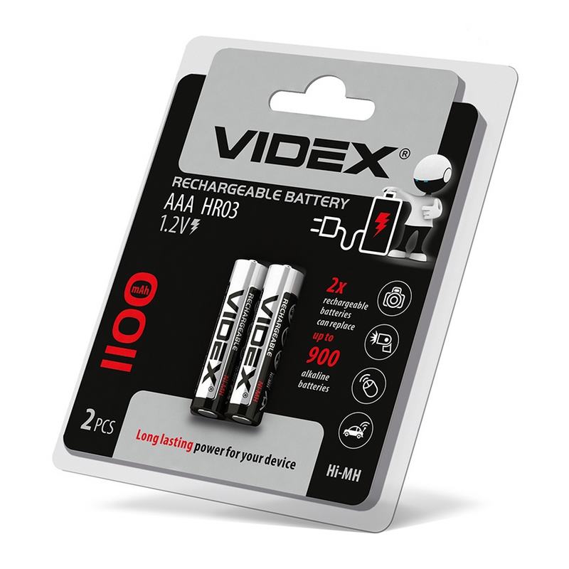 Аккумулятор Videx Ni-MH HR03/AAA 1100mAh