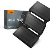 Портативное зарядное устройство солнечная панель Videx VSO-F515UU 15W