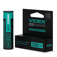 Аккумулятор Videx Li-Ion 18650-P 2200mAh с защитой